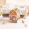 TOOKY TOY Drewniana Stodoła Aktywności Sorter Liczydło Montessori