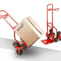 Wózek schodowy transportowy 200 kg 6 kół gumowych regulowany uchwyt