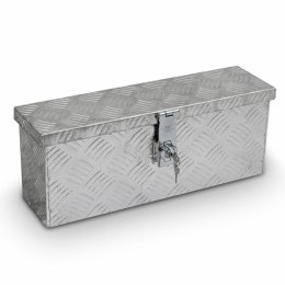 Aluminiowa skrzynia narzędziowa bituxx 15 l srebrna lekka zamykana na klucz