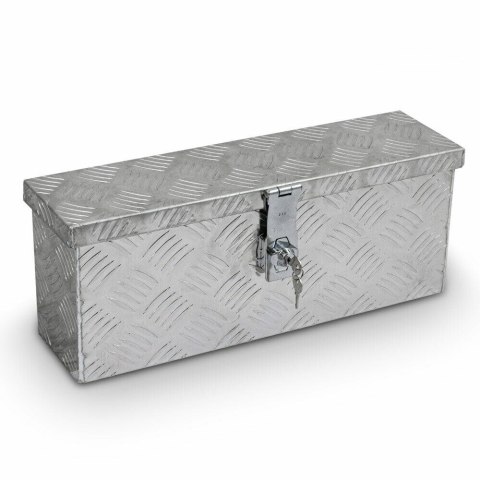 Aluminiowa skrzynia narzędziowa bituxx 15 l srebrna lekka zamykana na klucz