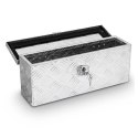Aluminiowa skrzynia narzędziowa bituxx 15 l srebrna lekka zamykana na klucz