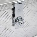 Aluminiowa skrzynia narzędziowa bituxx 15 l srebrna lekka zamykana na klucz