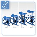 Rampy najazdowe hydrauliczne 2t komplet stalowe regulowane 23-34 cm