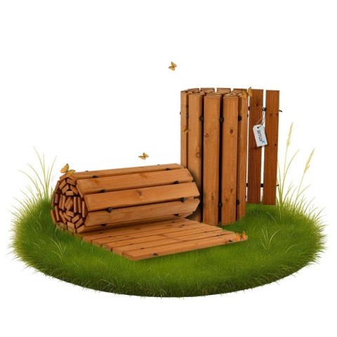 ŚCIEŻKA DREWNIANA OGRODOWA PODEST DREWNIANY DRZEWO CEDROWE 250x75cm