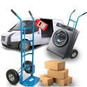Wózek magazynowy transportowy 200kg stalowy koła pneumatyczne magazyn ogród