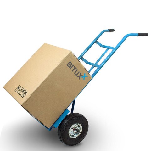 Wózek magazynowy transportowy 200kg stalowy koła pneumatyczne magazyn ogród