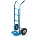 Wózek magazynowy transportowy 200kg stalowy koła pneumatyczne magazyn ogród