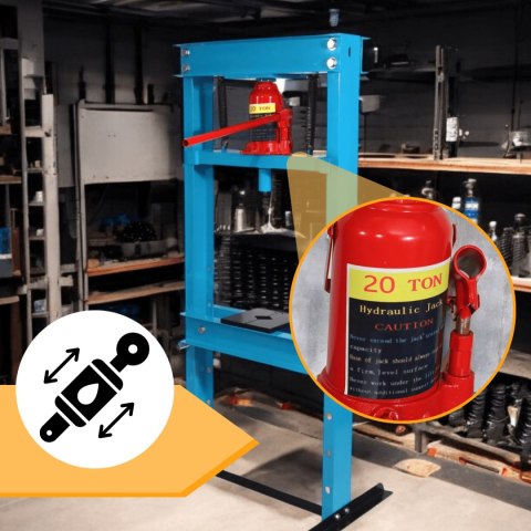 PRASA HYDRAULICZNA 20 TON WARSZTATOWA REGULOWANA 23-93CM CERTYFIKAT CE PRASA HYDRAULICZNA 20 TON WARSZTATOWA REGULOWANA 23-93CM CERTYFIKAT CE