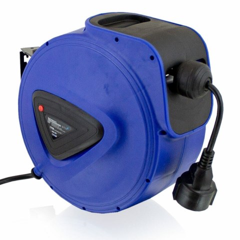 Przedłużacz bębnowy 15m automatyczny zwijak 230v na ścianę warsztat