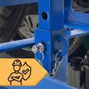 RAMPY NAJAZDOWE Z PODNOŚNIKIEM HYDRAULICZNYM 2X2000 KG STALOWE REGULOWANE