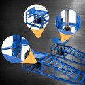 RAMPY NAJAZDOWE Z PODNOŚNIKIEM HYDRAULICZNYM 2X2000 KG STALOWE REGULOWANE