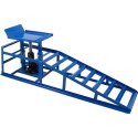RAMPY NAJAZDOWE Z PODNOŚNIKIEM HYDRAULICZNYM 2X2000 KG STALOWE REGULOWANE