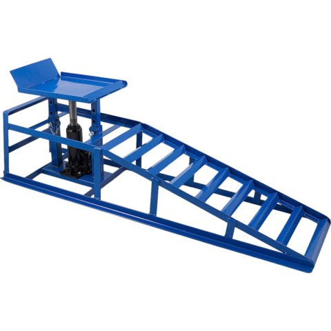 RAMPY NAJAZDOWE Z PODNOŚNIKIEM HYDRAULICZNYM 2X2000 KG STALOWE REGULOWANE RAMPY NAJAZDOWE Z PODNOŚNIKIEM HYDRAULICZNYM 2X2000 KG STALOWE REGULOWANE