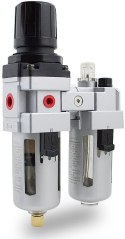 Reduktor ciśnienia z filtrem sprężonego powietrza 1/4" manometr