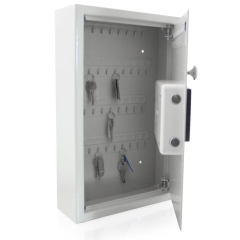 Sejf Elektroniczny na Klucze 48 Haków Zamek PIN + Klucze Awaryjne Ścienny