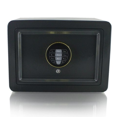 Sejf elektroniczny mini szary bituxx z kluczem do szafy ścienny kompaktowy