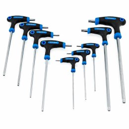 ŚRUBOKRĘTY TORX 9 SZT. T10-T50 ERGONOMICZNE UCHWYTY STAL CHROMOWO-WANADOWA