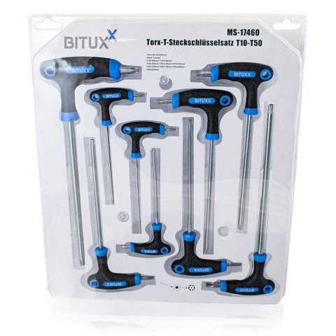ŚRUBOKRĘTY TORX 9 SZT. T10-T50 ERGONOMICZNE UCHWYTY STAL CHROMOWO-WANADOWA ŚRUBOKRĘTY TORX 9 SZT. T10-T50 ERGONOMICZNE UCHWYTY STAL CHROMOWO-WANADOWA
