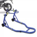 STOJAK MOTOCYKLOWY TYLNEGO KOŁA STALOWY 250KG REGULOWANY CERTYFIKOWANY