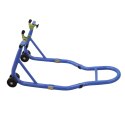 STOJAK MOTOCYKLOWY TYLNEGO KOŁA STALOWY 250KG REGULOWANY CERTYFIKOWANY