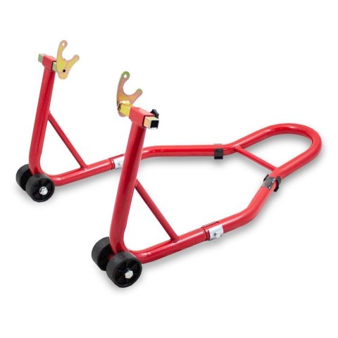 STOJAK MOTOCYKLOWY TYLNEGO KOŁA STALOWY 250KG REGULOWANY CERTYFIKOWANY