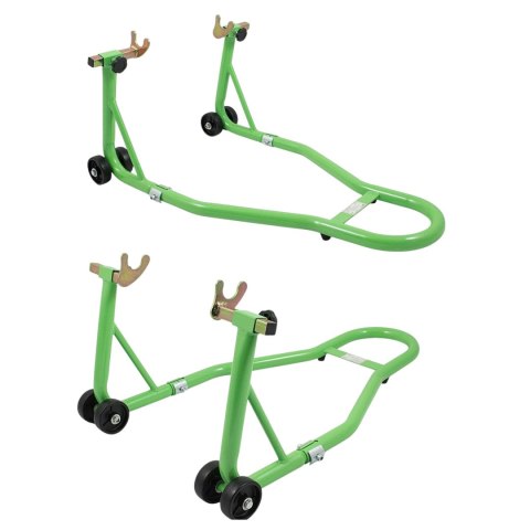 STOJAK MOTOCYKLOWY TYLNEGO KOŁA UNIWERSALNY STALOWY 250KG CERTYFIKOWANY