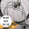 STOJAK NA 3 ROWERY BITUXX OCYNKOWANY MONTAŻ ŚCIENNY PODŁOGOWY OPONY 35-60MM