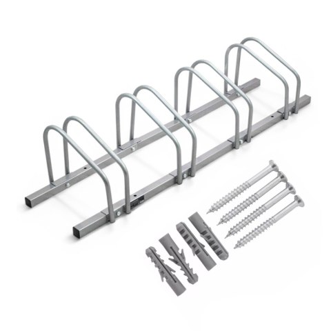 Stojak na 4 rowery montaż ścienny podłogowy odporny na korozję ip44