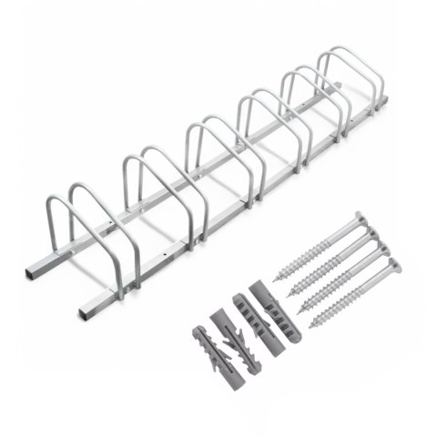 Stojak na 6 rowerów montaż ścienny podłogowy metal malowany proszkowo ip44