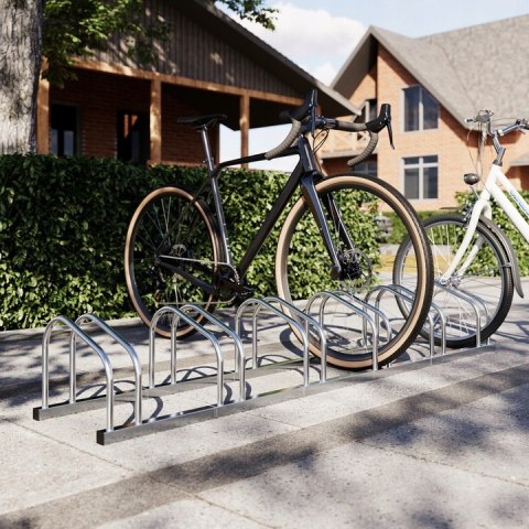 Stojak na 6 rowerów montaż ścienny podłogowy metal malowany proszkowo ip44