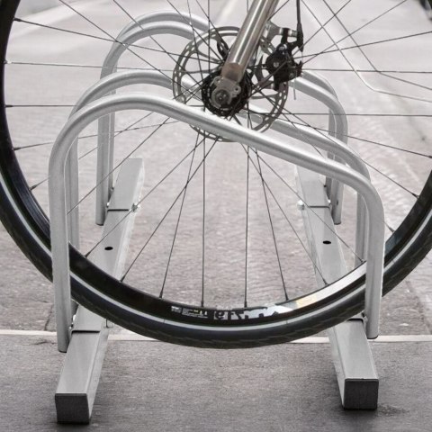 Stojak na 6 rowerów montaż ścienny podłogowy metal malowany proszkowo ip44