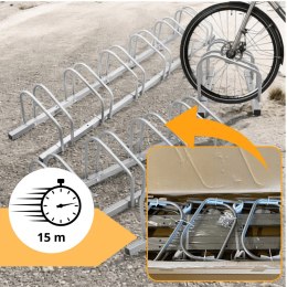 STOJAK ROWEROWY NA 2 ROWERY UNIWERSALNY OPONY 35-60MM ŚCIENNY PODŁOGOWY