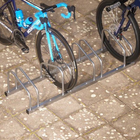 STOJAK ROWEROWY NA 5 ROWERÓW UNIWERSALNY OPONY 35-60MM ŚCIENNY PODŁOGOWY STOJAK ROWEROWY NA 5 ROWERÓW UNIWERSALNY OPONY 35-60MM ŚCIENNY PODŁOGOWY