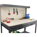 STÓŁ ROBOCZY WARSZTATOWY 115X55 CM Z SZUFLADĄ HAKAMI UDŹWIG 100 KG