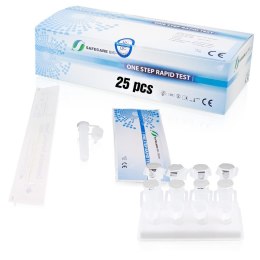 SZYBKIE TESTY ANTYGENOWE COVID-19 CZUŁOŚĆ >97% SWOISTOŚĆ >99,4% 25SZT.