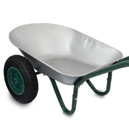 Taczka 100l stal ocynkowana koło pneumatyczne 40cm udźwig 150kg lekka 12kg