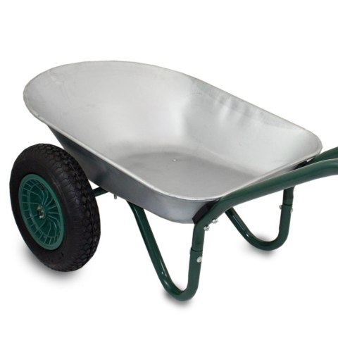 Taczka 100l stal ocynkowana koło pneumatyczne 40cm udźwig 150kg lekka 12kg