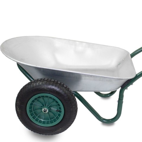 Taczka 100l stal ocynkowana koło pneumatyczne 40cm udźwig 150kg lekka 12kg