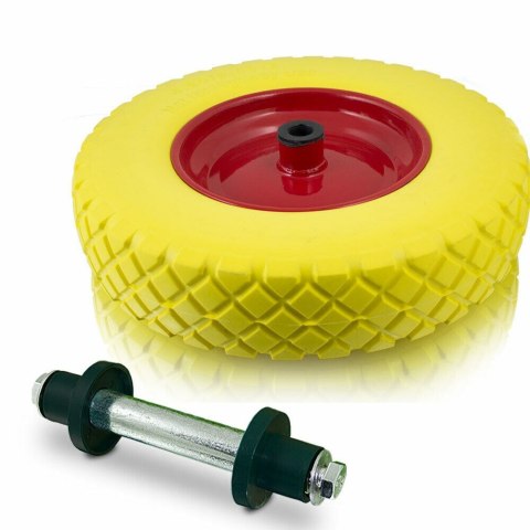 Taczka budowlana 100l 250kg stal ocynkowana koło pu pełne wytrzymała