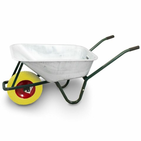Taczka budowlana 100l 250kg stal ocynkowana koło pu pełne wytrzymała