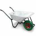 TACZKA BUDOWLANA 100L 250KG Z KOŁEM PU 40CM STALOWA MISA LEKKA