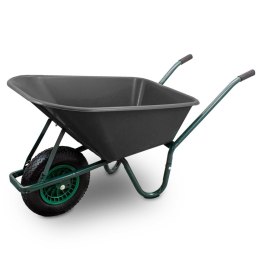 TACZKA OGRODOWA 100L 250KG PVC KOŁO PNEUMATYCZNE STALOWA LEKKA WYTRZYMAŁA