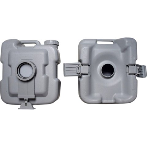 Toaleta turystyczna przenośna 20l ze spłuczką do kampera działki namiotu