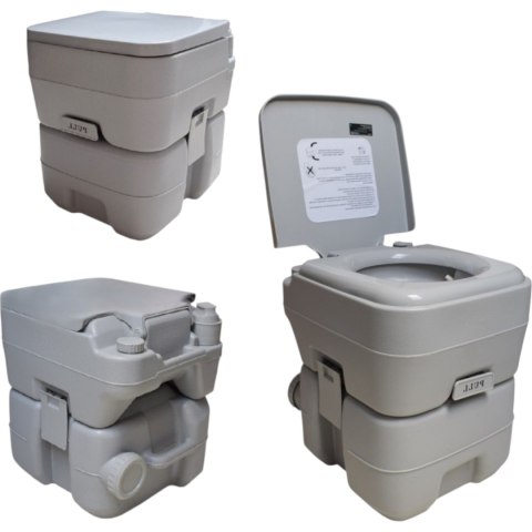 Toaleta turystyczna przenośna 20l ze spłuczką do kampera działki namiotu