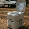 Toaleta turystyczna przenośna 20l ze spłuczką do kampera działki namiotu