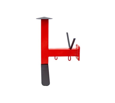 UCHWYT ŚCIENNY DO KASKU MOTOCYKLOWEGO KLUCZY KOMBINEZONU CZERWONY