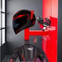 UCHWYT ŚCIENNY DO KASKU MOTOCYKLOWEGO KLUCZY KOMBINEZONU CZERWONY