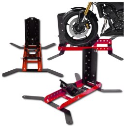 UCHWYT TRANSPORTOWY DO MOTOCYKLA 450KG CZERWONY