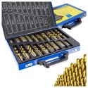 WIERTŁA KOBALTOWE 1-10MM 230EL TYTANOWA POWŁOKA SKRZYNKA METALOWA