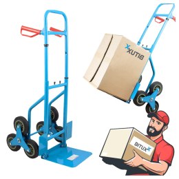 WÓZEK TRANSPORTOWY SCHODKOWY 100KG Z REGULACJĄ WYSOKOŚCI MAGAZYNOWY